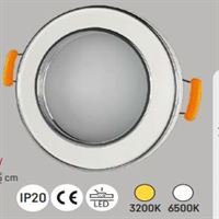 220 V 5W SMD LED SPOT BEYAZ+SILVER KASA 3200K 1